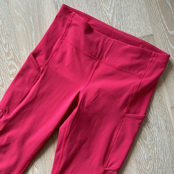 lululemon Speed Up Tights Luxtreme 28" Fuchsia Pink Sz6 - Picture 3 of 13